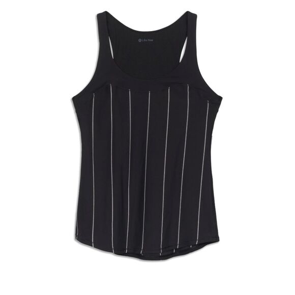 Lululemon Run First Base tank black white stripe *8* - Picture 1 of 7